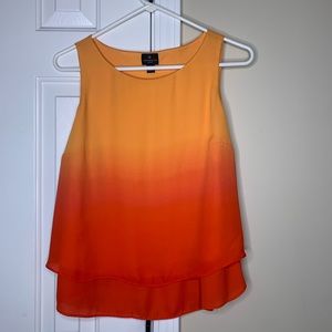 orange/burnt orange blouse top